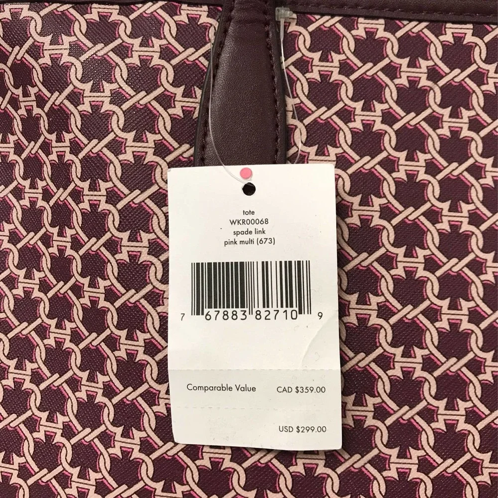 Kate Spade New York Link Tote Bag Pink - Picture 10 of 10